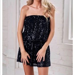 Black sequin dress